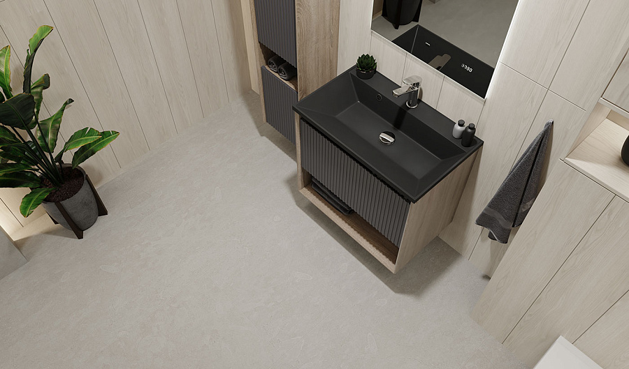 Тумба Jorno Tossony 70 подвесная Дуб Самдал/Антрацит