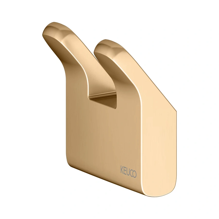 Крючок для полотенца Keuco Moll два 12713250000 латунь шлифованная