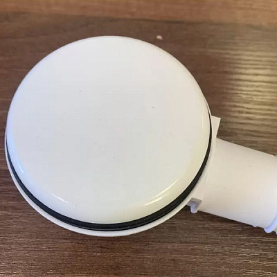 Сифон для ванны (слив-перелив) McAlpine MRB11-WH, Click-clack (300-700мм), с прочисткой снаружи, белый