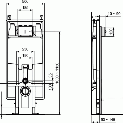 Система инсталляции для унитазов Ideal Standard Prosys Frame 80 M R014367