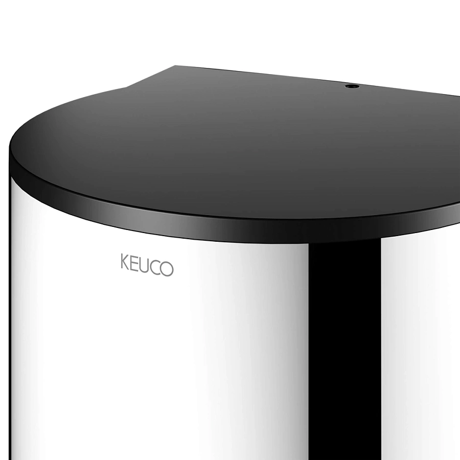 Дозатор для дезинфицирующих средств и геля Keuco Plan 14987010037 хром / черный