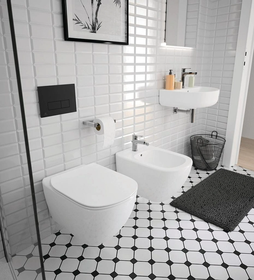 Унитаз подвесной Ideal Standard Connect AquaBlade, арт.E047901 с сиденьем Soft-close, арт.E772401