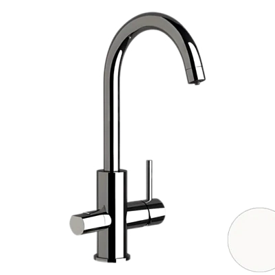 Cмеситель для кухни Remer X Style N792DWBO, белый матовый