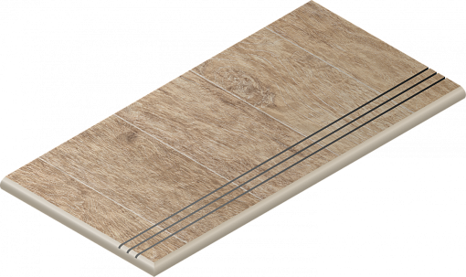 Ступень Italon NL-WOOD OLIVE GRADINO ROUND GRIP 30X60 SX / ОЛИВ ЗАКРУГ.ГРИП 30X60 ЛЕВ