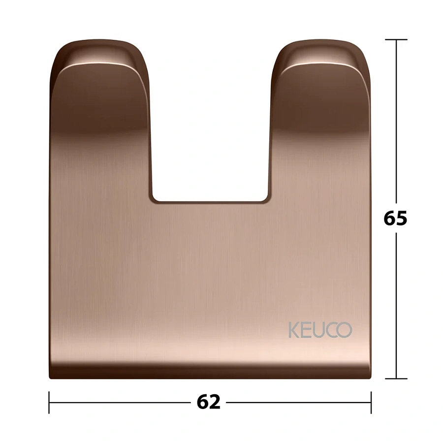 Крючок для полотенца Keuco Moll два 12713290000 красное золото шлифованное