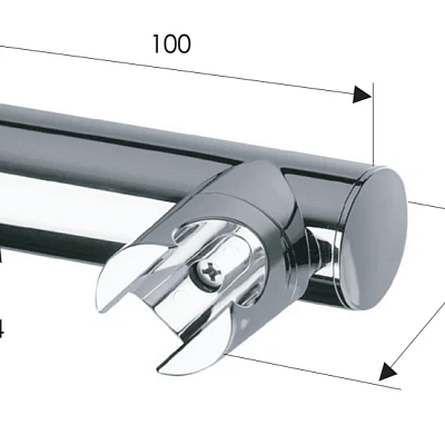 Держатель ручного душа Remer 339N, хром