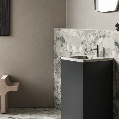 Раковина из керамогранита ITALON HOME Cube Air 50 Wood