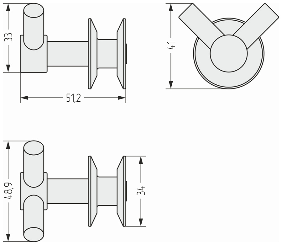 Вешалка "ВИКТОРИЯ" н/ж для ДР "СУНЕРЖА" (1032 Жёлтый ракитник), арт.1032-2010-0002