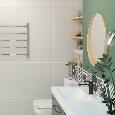 Водяной полотенцесушитель Стилье Версия-Н2 600х600 (5) Г 18, Белый, арт.12622-6060