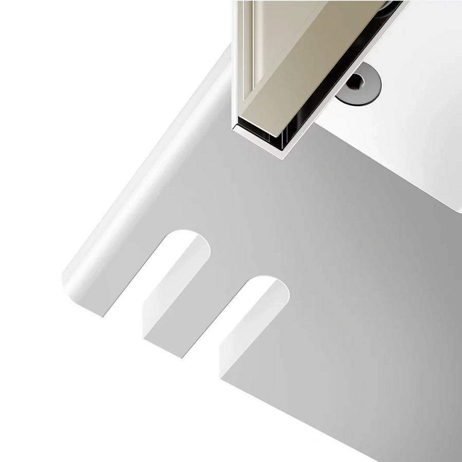 Полочка для душа Keuco Reva 12858510000 белый матовый / хром