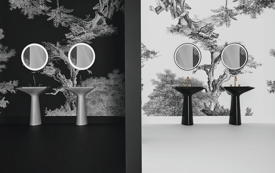 Раковина-моноблок Ideal Standard Atelier Tipo-Z на три отверстия T4426V1, белый матовый