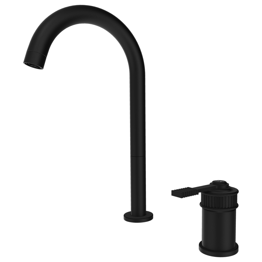 Смеситель для раковины Remer Atelier AL57LNO, черный матовый