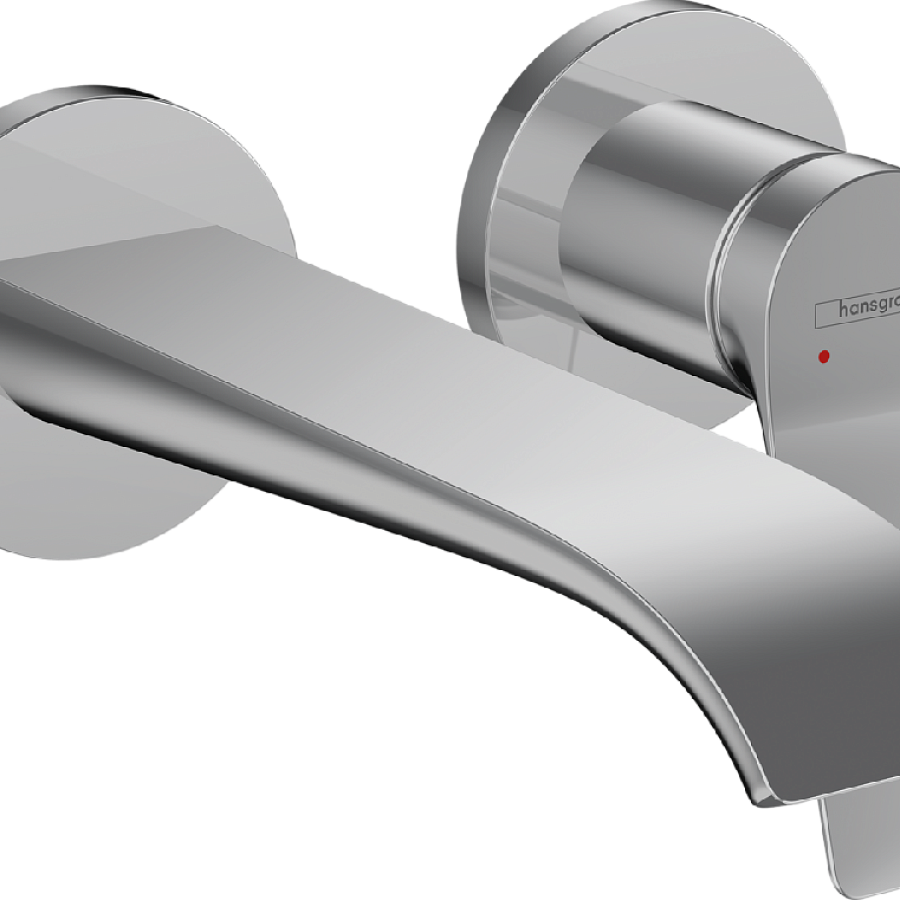 Смеситель настенный Hansgrohe Vivenis 195, с донным клапаном, хром, 75050000