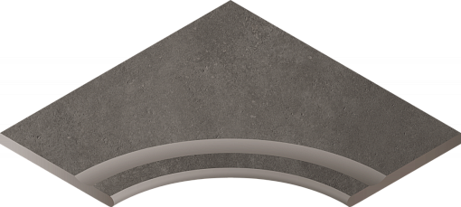 Бортик Italon MILLENIUM BLACK BOR.60X60 SVASATO ANG.ROUND 30 / БЛЭК БОРT.60X60 С ВЫЕМКОЙ УГЛ.ЗАКР.30