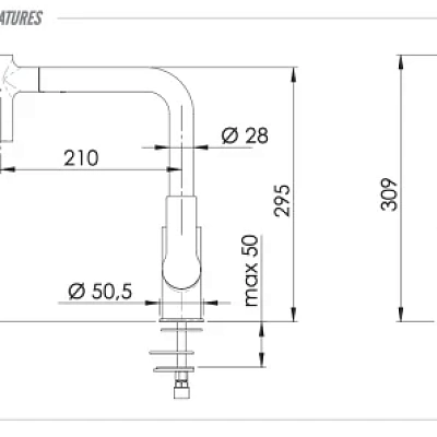 Смеситель для кухни Remer Energy EY81M