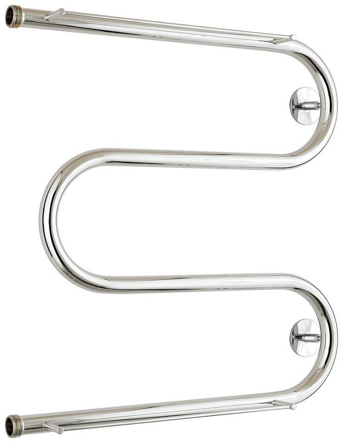 Водяной полотенцесушитель Стилье М-образный 2 полки 600х600 резьба-сгон 1", Без покрытия, арт.00014-6060