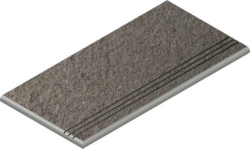 Ступень Italon DISCOVER FUME GRADINO ROUND GRIP 30X60 SX / ФУМЭ ЗАКРУГ.ГРИП 30X60 ЛЕВ