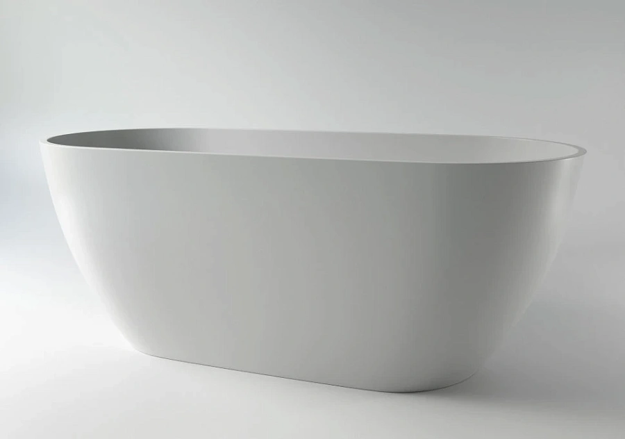 Ванна каменная Holbi Venus Solid Surface 170x80 белый матовый