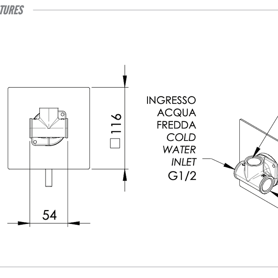 Смеситель для душа Remer X Style X30Q