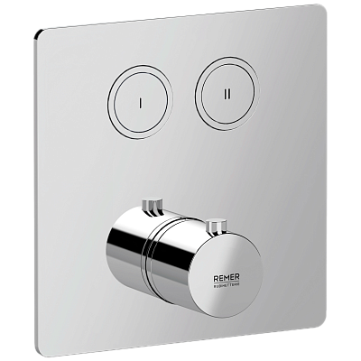 Смеситель термостатический для душа Remer X Style X99QD2KB. Хром
