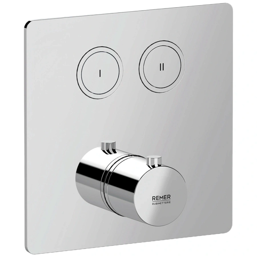 Смеситель термостатический для душа Remer X Style X99QD2KB. Хром