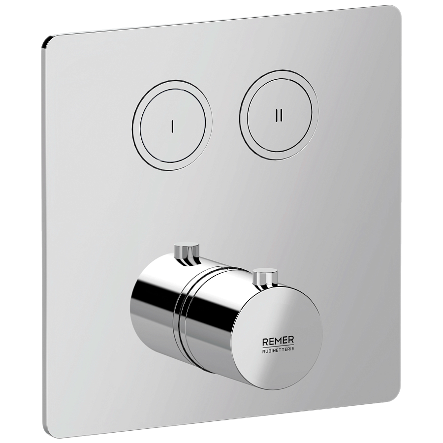 Смеситель термостатический для душа Remer X Style X99QD2KB. Хром