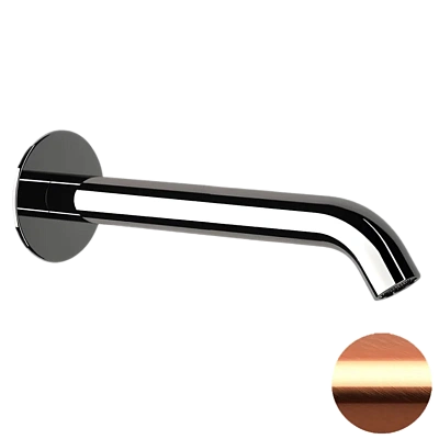 Излив настенный 19 см Remer X Style 91XLRP, медь брашированная