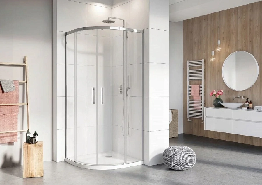 Душевые стенки Radaway Idea PDD 90L*120R, 90 х 120 х 200 см, стекло прозрачное, профиль хром, 387158-01-01