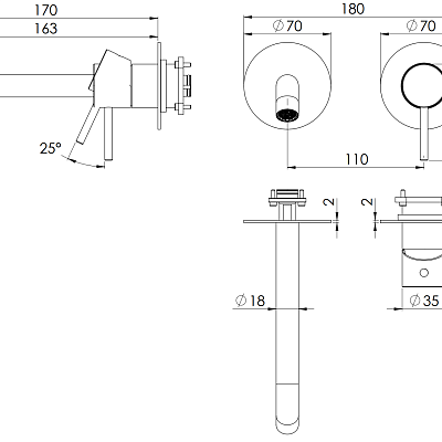 Смеситель для раковины Remer X Style X15PWB, хром