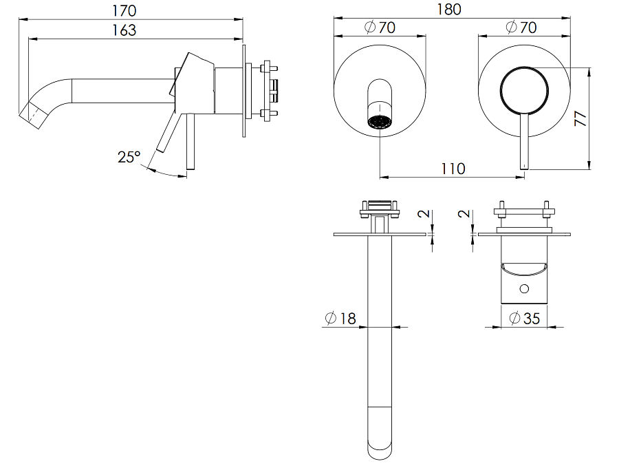 Смеситель для раковины Remer X Style X15PWB, хром