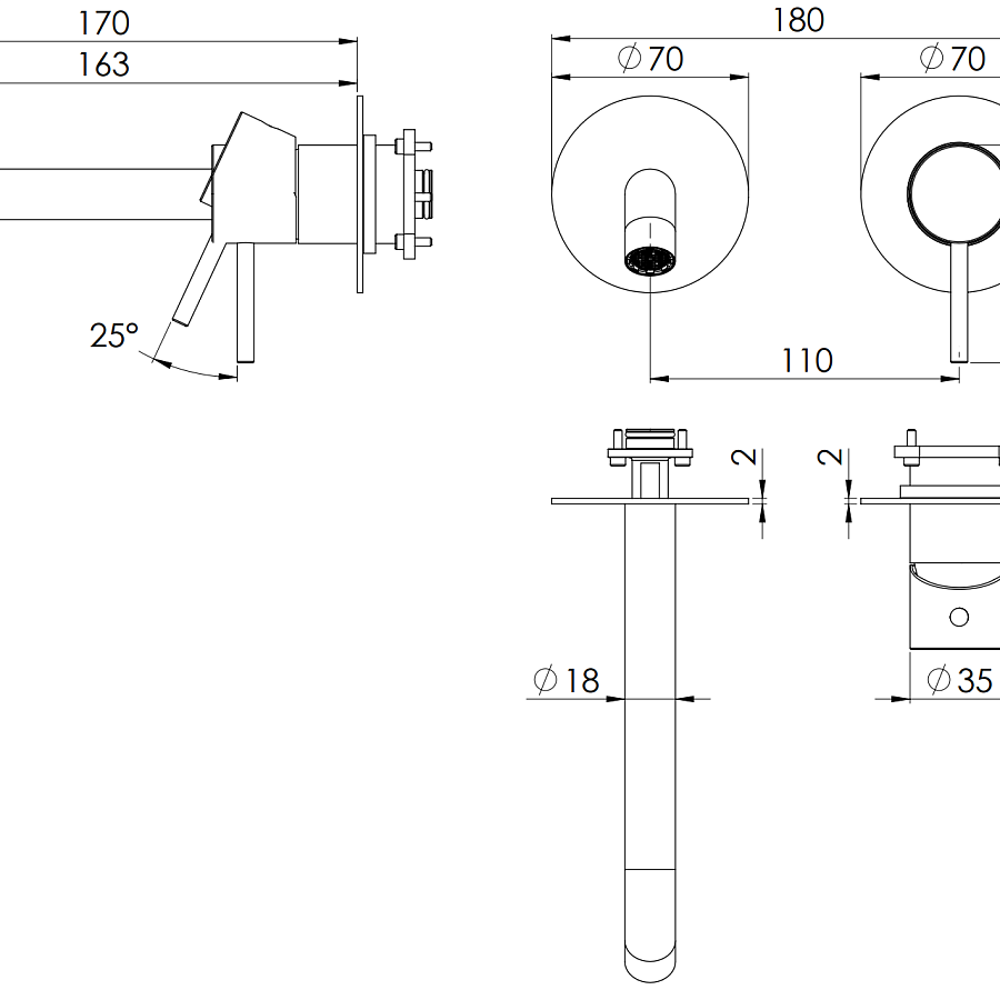 Смеситель для раковины Remer X Style X15PWB, хром