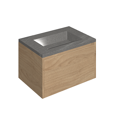 Раковина из керамогранита ITALON HOME Fly Air 70 Wood