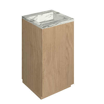 Раковина из керамогранита ITALON HOME Cube Air 50 Wood