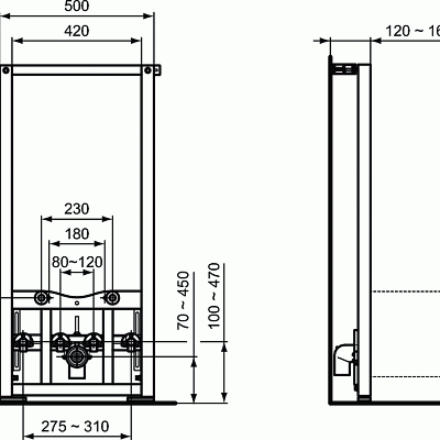 Инсталляция для биде Ideal Standard ProSys R016267