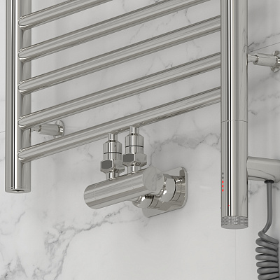 Электрический полотенцесушитель Сунержа Богема EU50+ 3.0 прямая 800х500, Без покрытия, арт.00-0720-8050