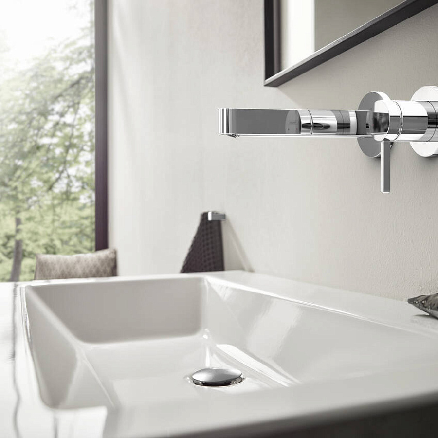 Смеситель Hansgrohe Finoris, настенный, с изливом 165 мм, хром, 76051000