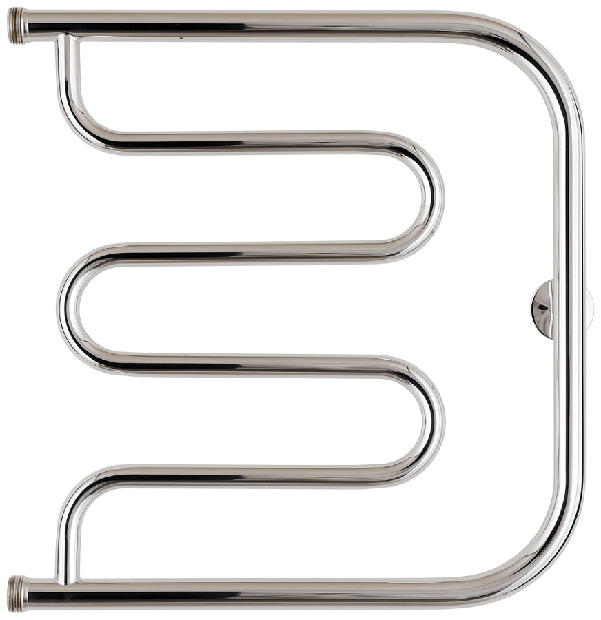 Водяной полотенцесушитель Стилье Тандем 500х500 резьба-сгон 1", Без покрытия, арт.00011-5050