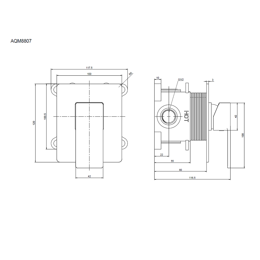 Savona Встраиваемый смеситель в комплекте с внутр. частью