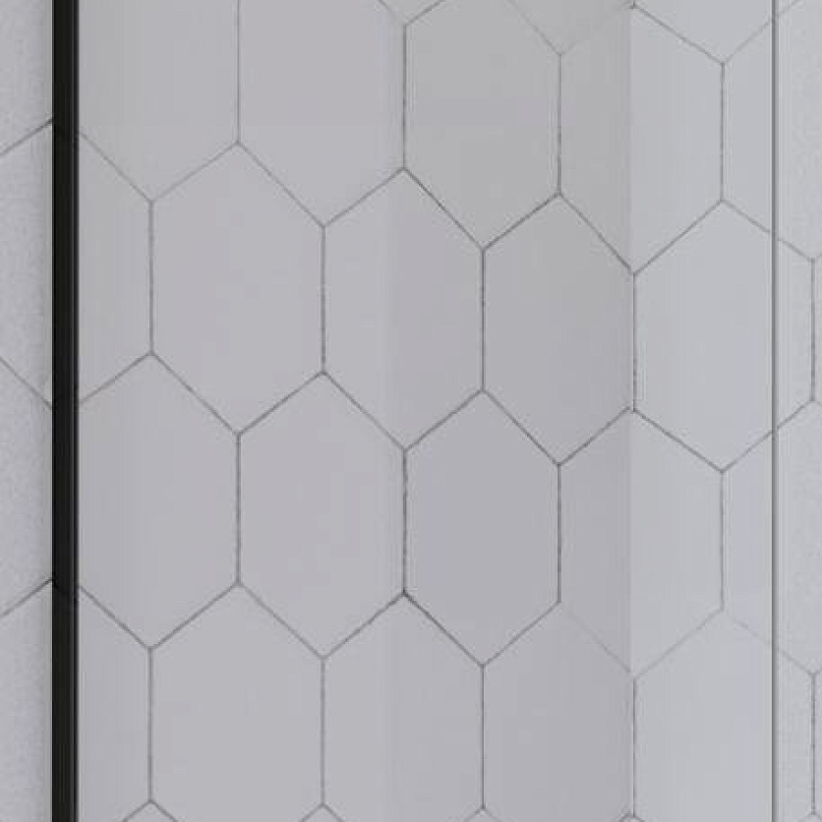Шторка на ванну Radaway Idea Black PNJ 60 (прозрачное)