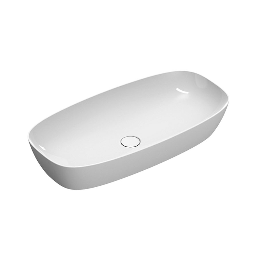 Накладная раковина Catalano Alvea 80х40, арт.0622800001, белый глянцевый