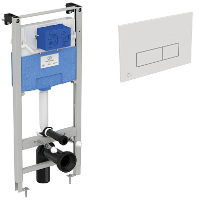 Комплект инсталляции Ideal Standard с белой клавишей R020467+R0121AC