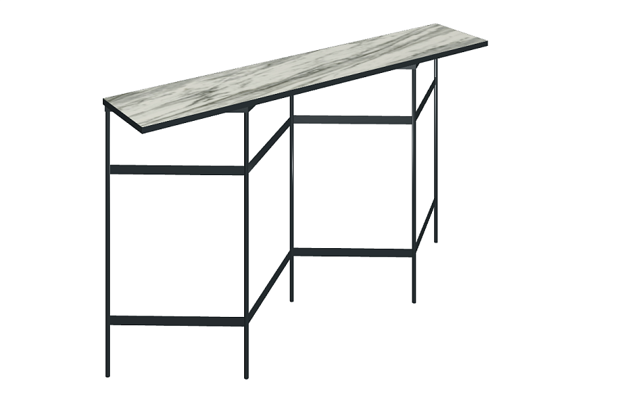 Книжный стеллаж со столешницей из керамогранита Italon Home TRINITY 150х30