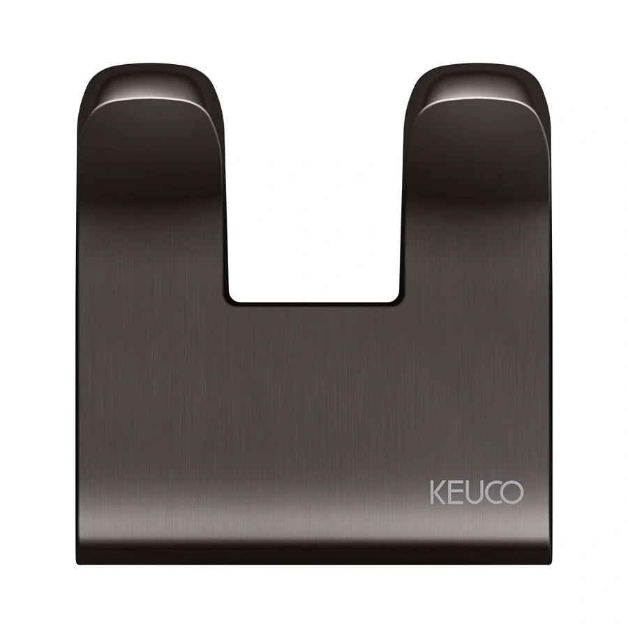 Крючок для полотенца Keuco Moll два 12713350000 титан черный шлифованный