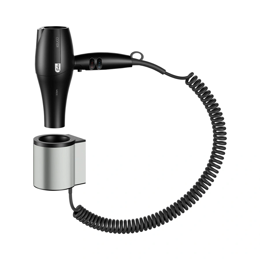 Фен для волос Keuco Plan 14995210037 нержавеющая сталь finish / черный