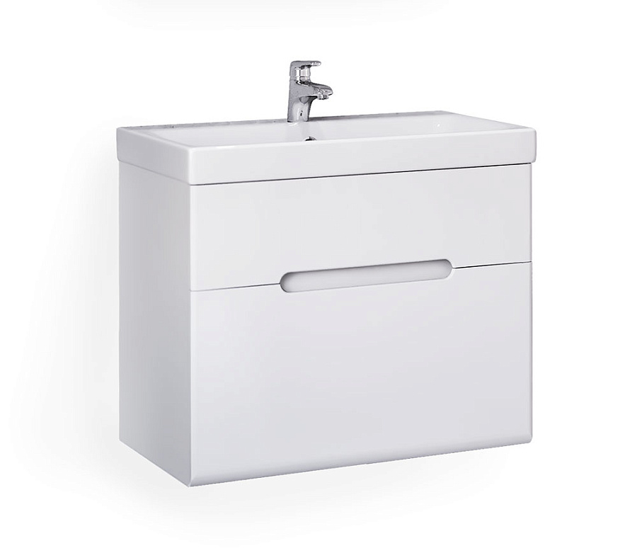 Тумба под умывальник Jorno Moduo Slim 60 подвесной белая