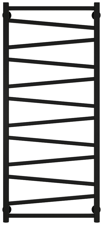 Водяной полотенцесушитель Сунержа Сирокко 1200х500, Матовый чёрный, арт.31-0253-1250