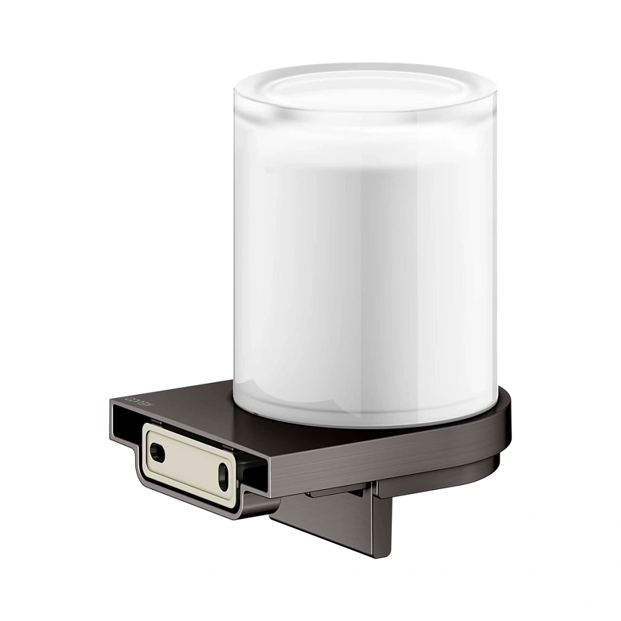 Дозатор для мыла со съёмным стаканом для жидкого мыла Keuco Moll 12752359000 титан черный шлифованный