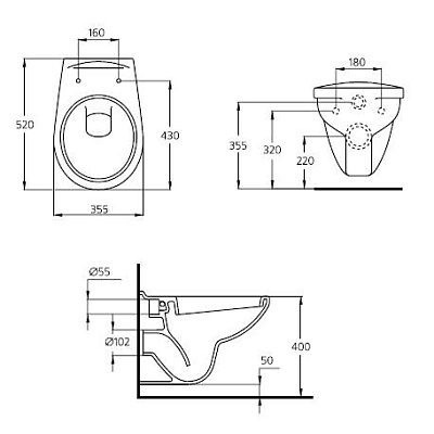 Унитаз подвесной Ideal Standard Ecco W740601