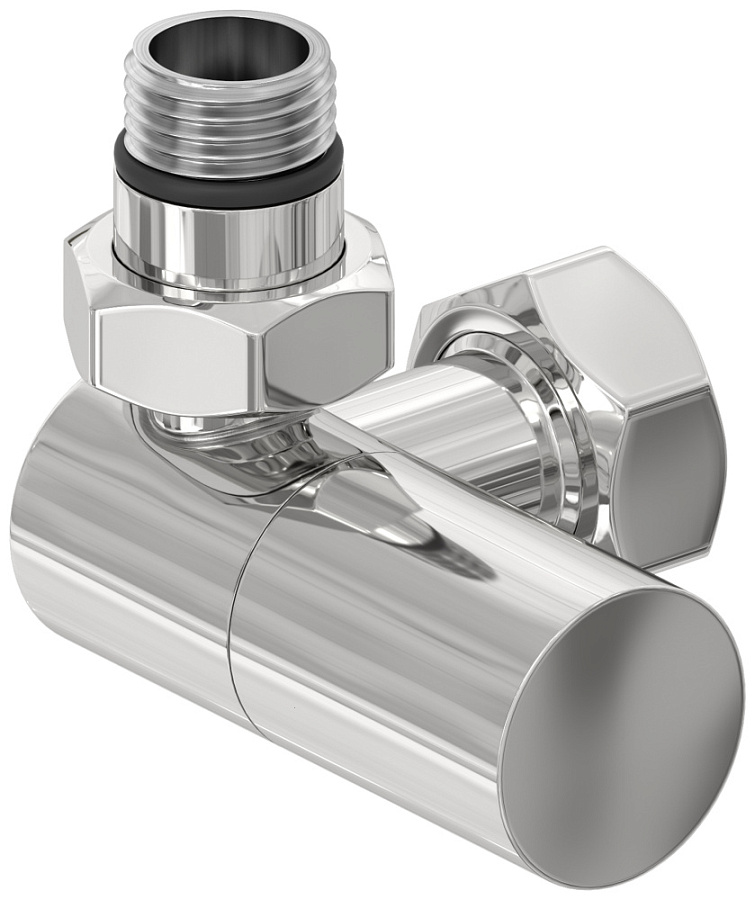 Вентиль 3D левый (цилиндр) G 1/2" НР х G 3/4" НГ (Без покрытия), арт.00-1402-1234