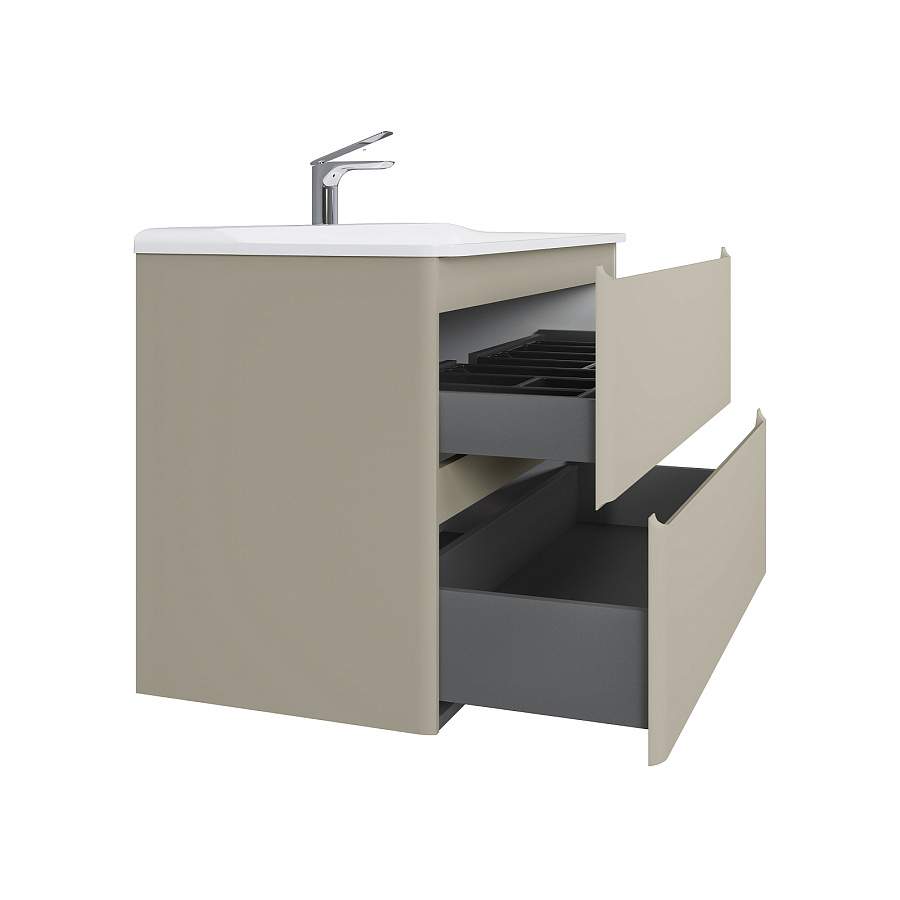 Тумба Raval Welto 100 с 2 ящ. подвесная светло-коричневая